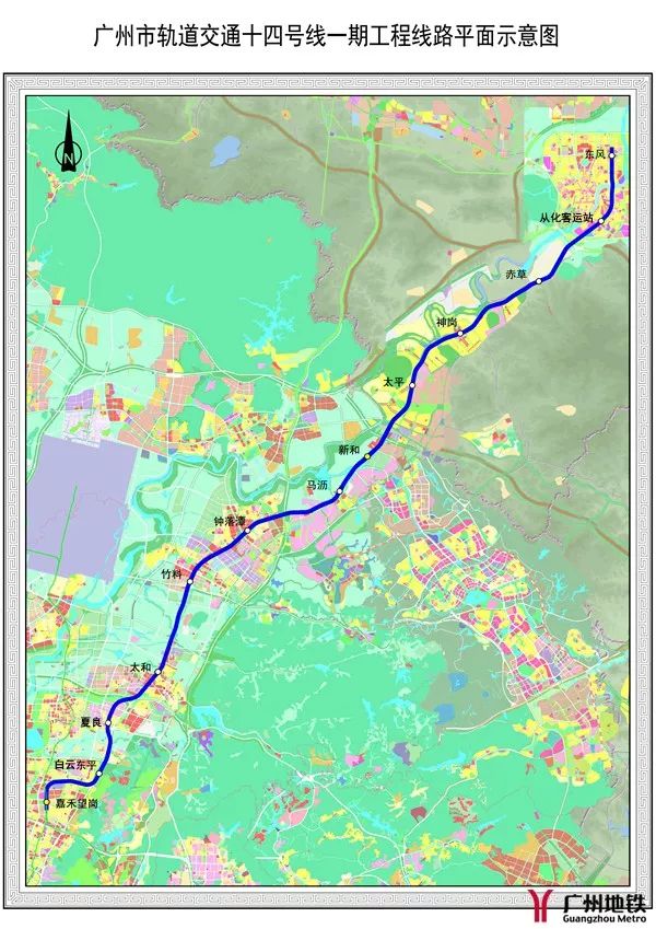 广州地铁14号线最新线路图,广州地铁14号线最新线路图，城市发展的脉络与未来展望